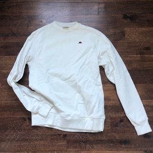 white kappa pullover crewneck